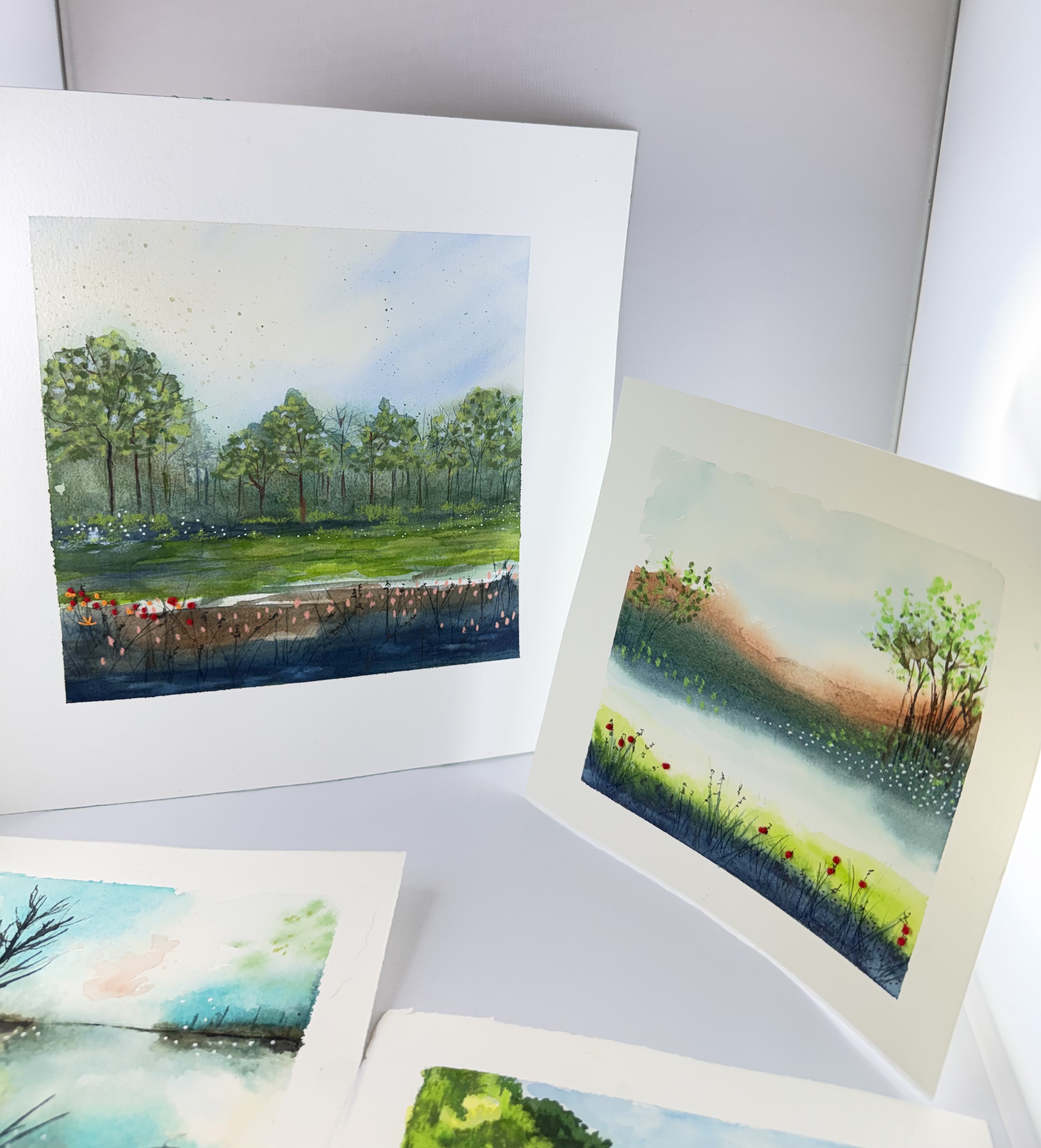 Aquarelle & Broderie 2