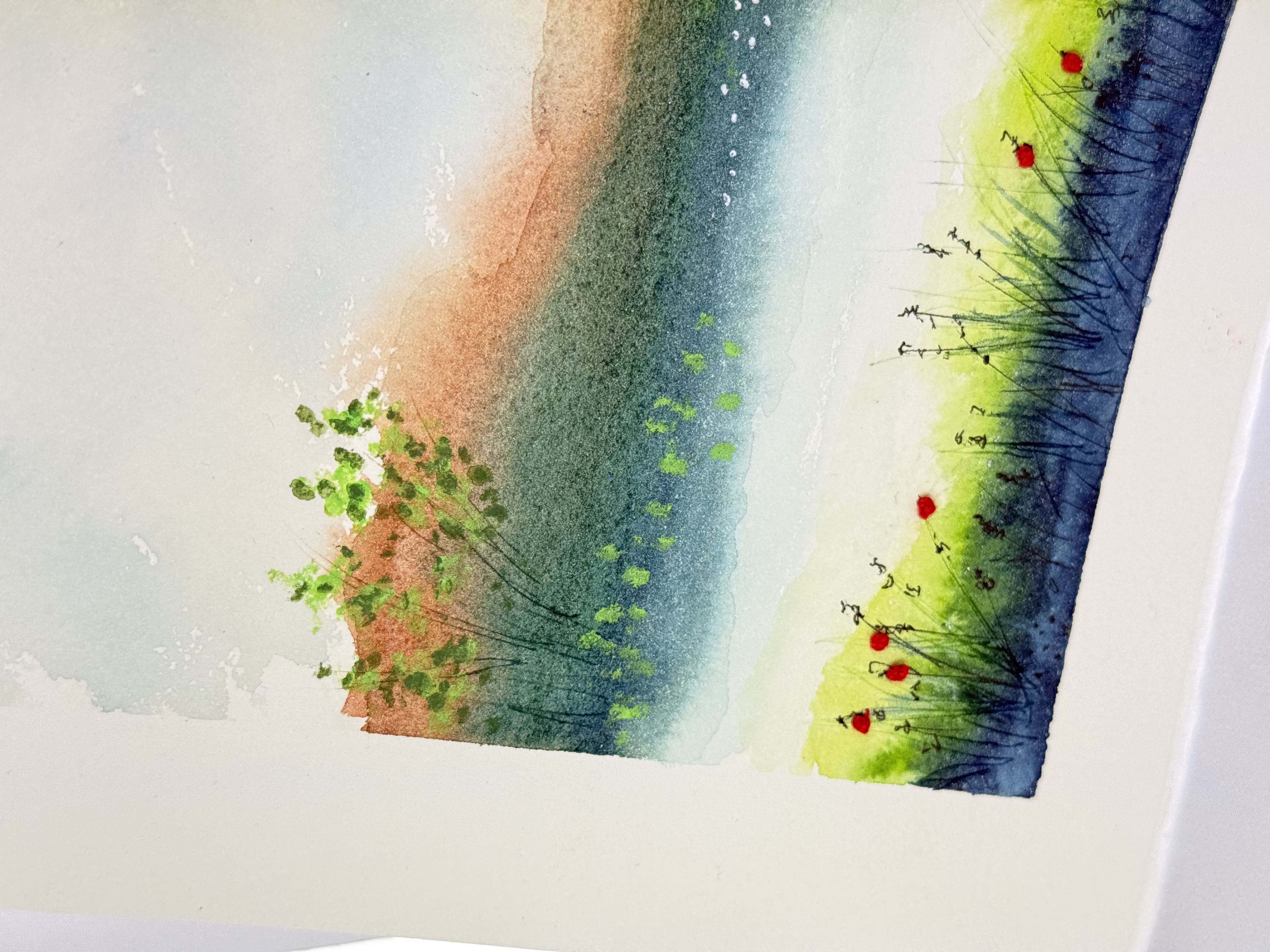 Aquarelle & Broderie 4